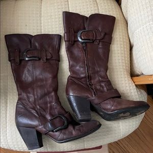 Brown Leather Born Women’s Boots 8.5